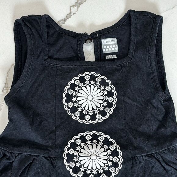 Old Navy | Girls Black Tank Top Blouse High Low - Picture 4 of 9